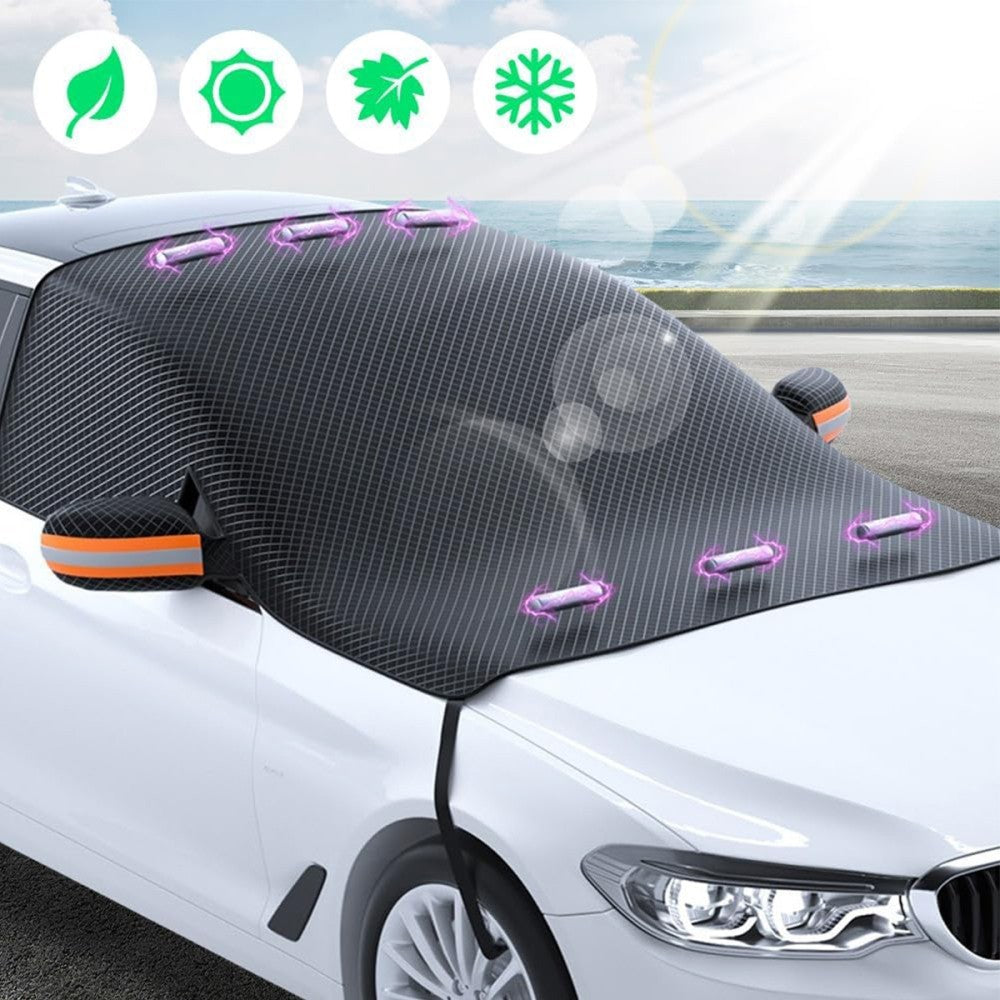 Heavy Duty Car Windscreen Cover, Waterproof Oxford Half Cover