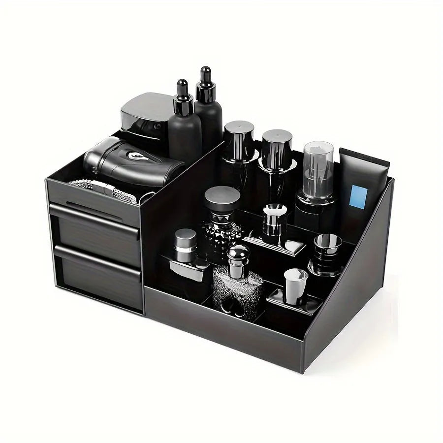 Cosmetic and Perfume Organizer with Drawers and Compartments for Vanity and Bathroom
