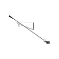 Adjustable Wall Lamp with Extended Arm and Rotating Shade, Cast Iron Counterweight