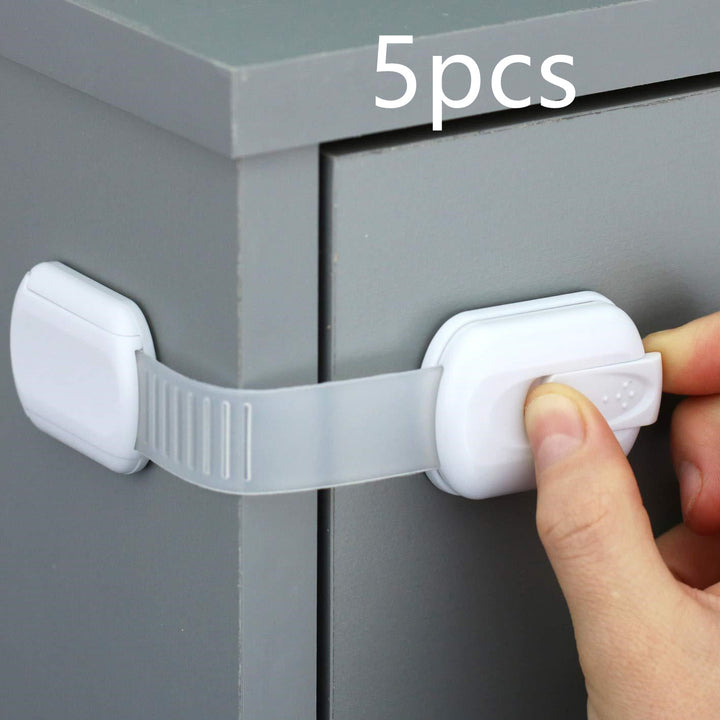 Havenholt Child Safety Cabinet Locks, Adhesive Straps, 10 Pack