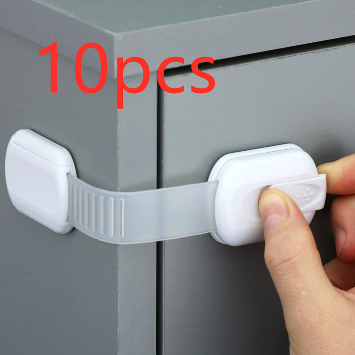 Havenholt Child Safety Cabinet Locks, Adhesive Straps, 10 Pack