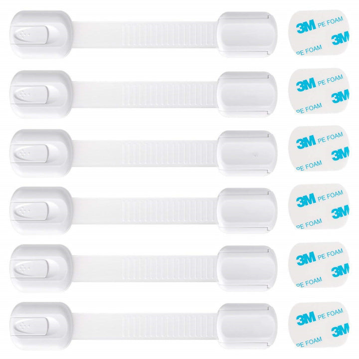 Havenholt Child Safety Cabinet Locks, Adhesive Straps, 10 Pack