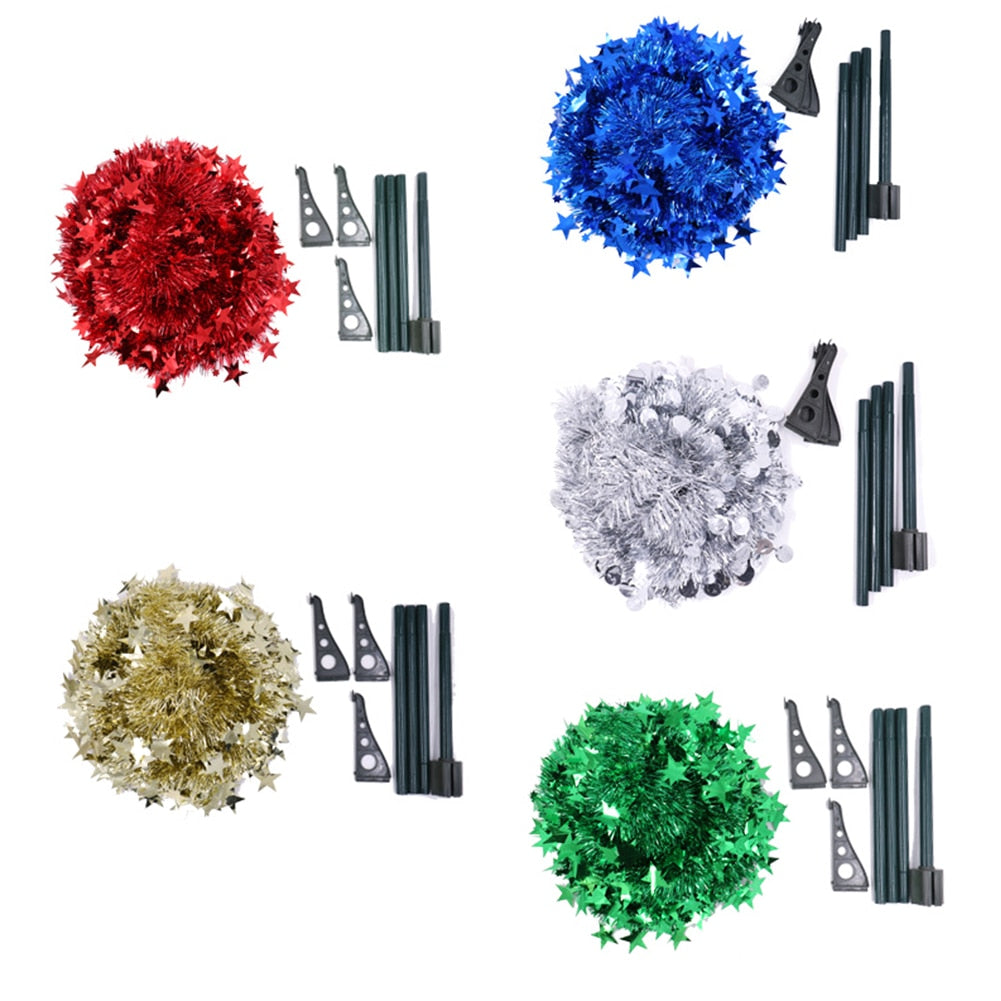 Collapsible Tinsel Christmas Tree With Stand 1.2m Or 1.5m