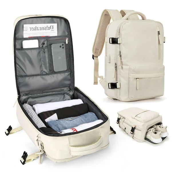 Havenholt 35L Travel Backpack with USB Port and Laptop Compartment