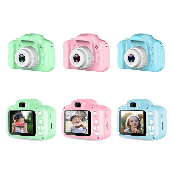 Small kids camera with screen in hand