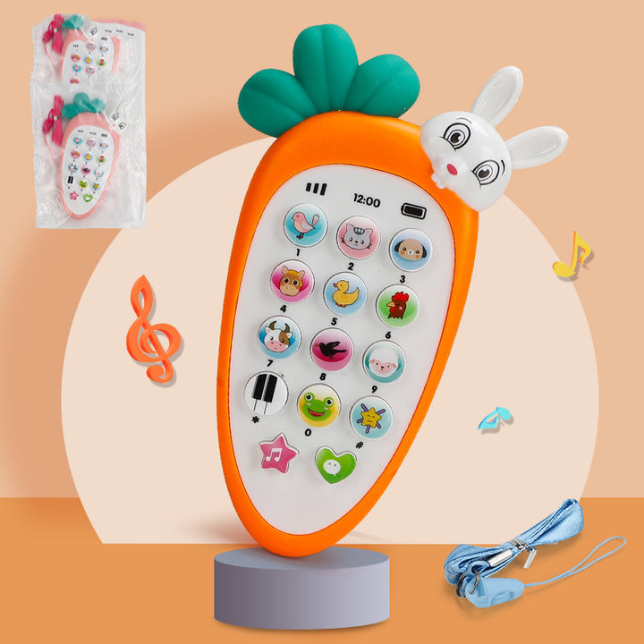 Colourful baby toy phone with buttons