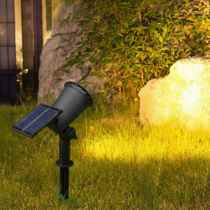 Solar Landscape Spotlight with 9-colour LED and Adjustable Head