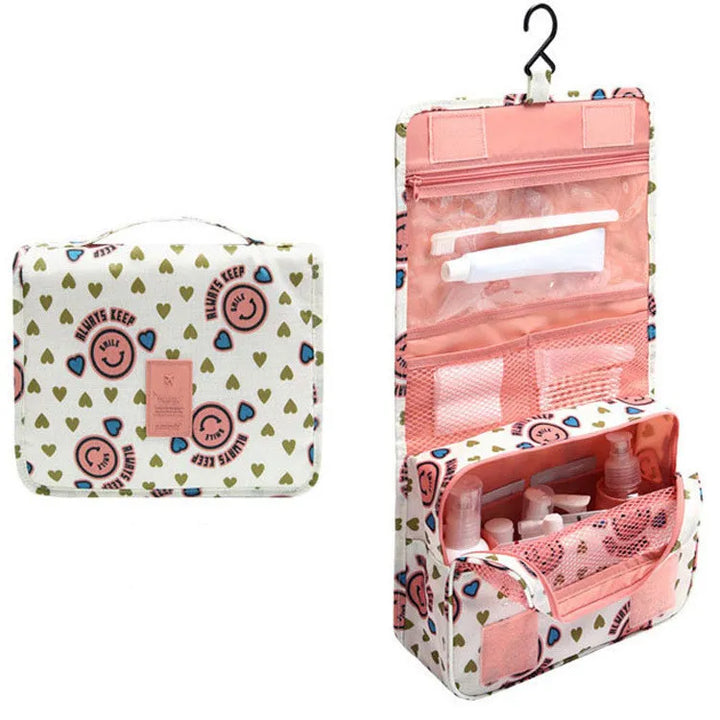 Travel Hanging Makeup Organiser Pouch for Cosmetics and Toiletries