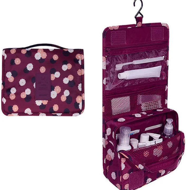 Travel Hanging Makeup Organiser Pouch for Cosmetics and Toiletries