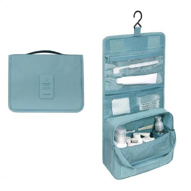 Travel Hanging Makeup Organiser Pouch for Cosmetics and Toiletries