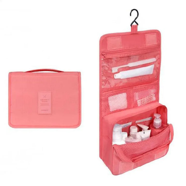 Travel Hanging Makeup Organiser Pouch for Cosmetics and Toiletries