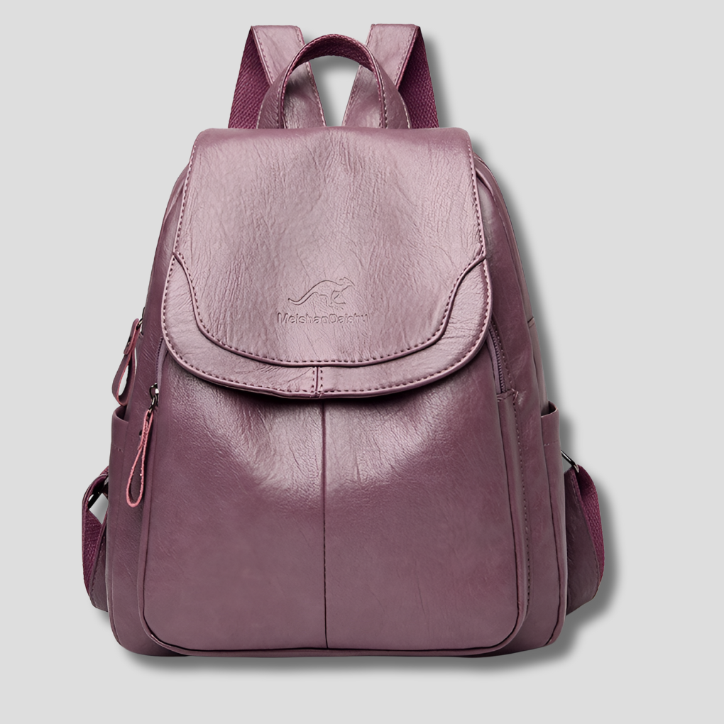 Havenholt Embossed Anti-Theft Backpack with Back Zip