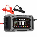 Smart Battery Charger with Digital Voltage Display and Auto Shutoff for 12V Batteries