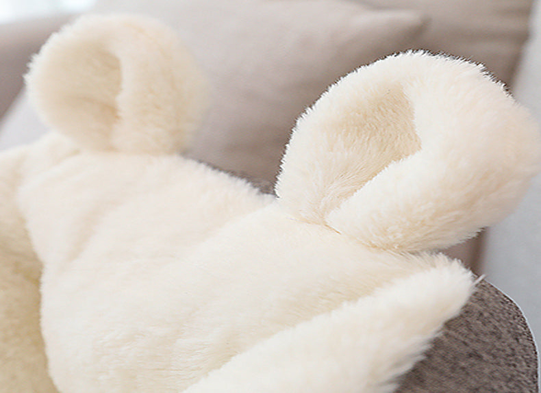 Cosy dog bed with cover – soft sleeping bag nest for small pets