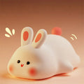 Silicone bunny night light glowing