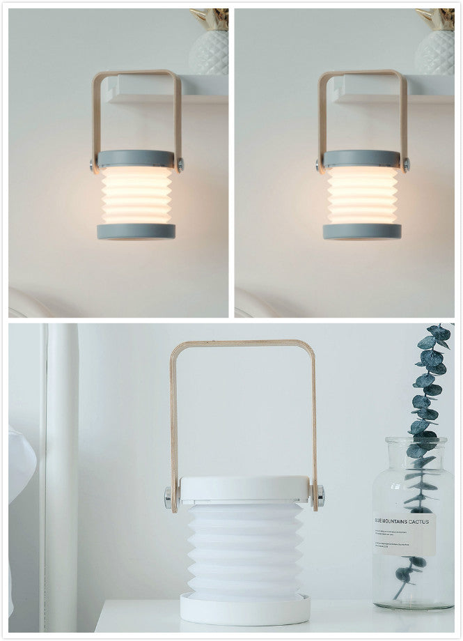 Foldable Touch Dimmable LED Lantern, USB Rechargeable Night Light