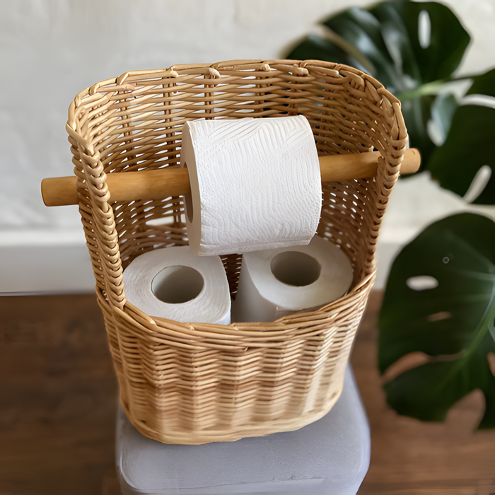 Havenholt Woven Toilet Roll Storage Basket