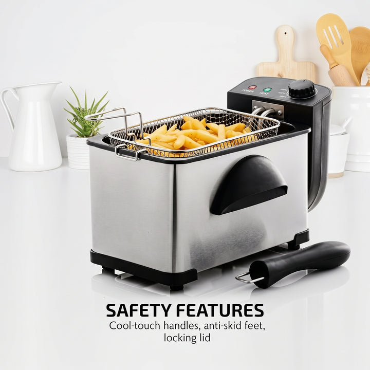 2L Electric Deep Fryer with Adjustable Temperature Control