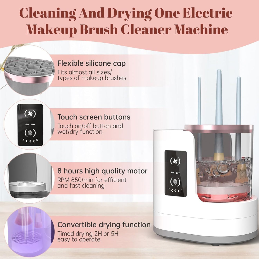 Havenholt Makeup Brush Cleaner with Spin Dryer
