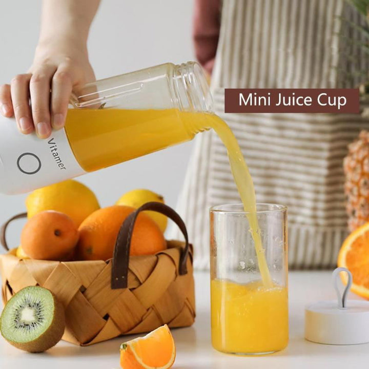 350ml Portable Blender Bottle, USB Rechargeable Smoothie Cup