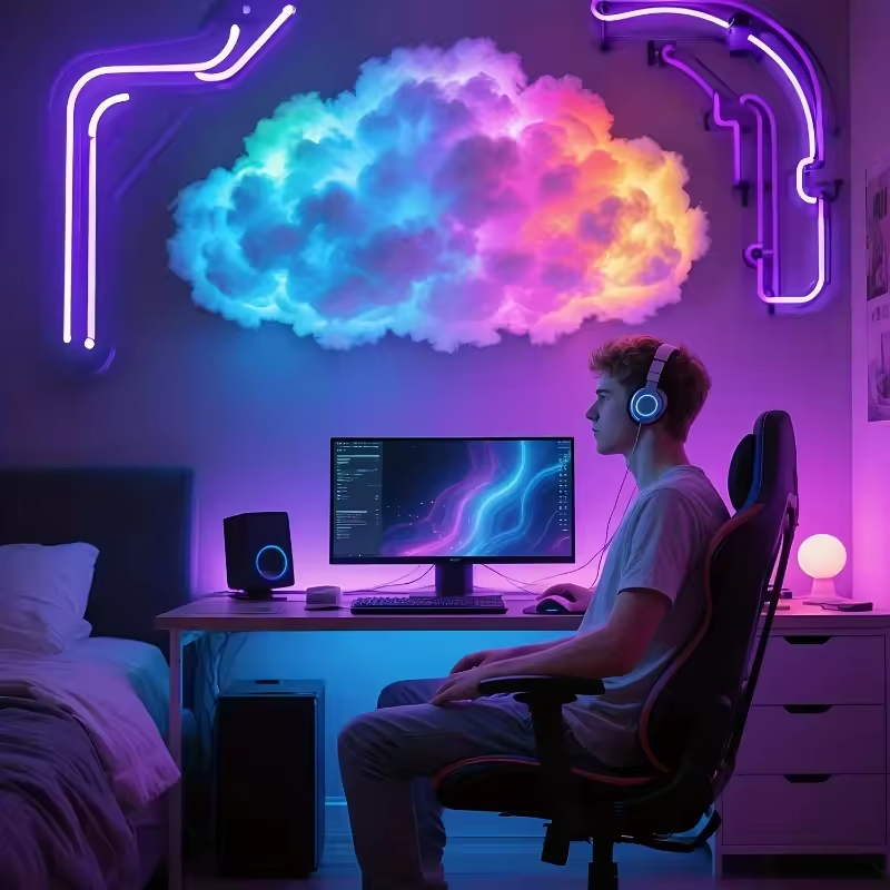 3D Big Cloud Lightning Light Kit for Adults and Kids