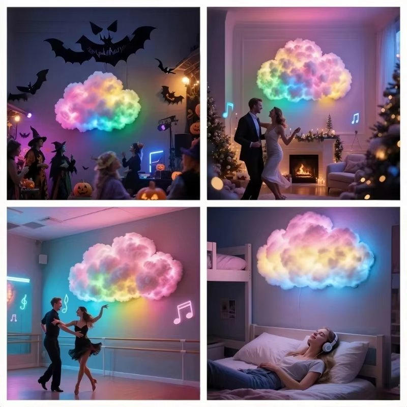 3D Big Cloud Lightning Light Kit for Adults and Kids