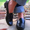 Havenholt Vintage Slip-On Loafers with Low Heel