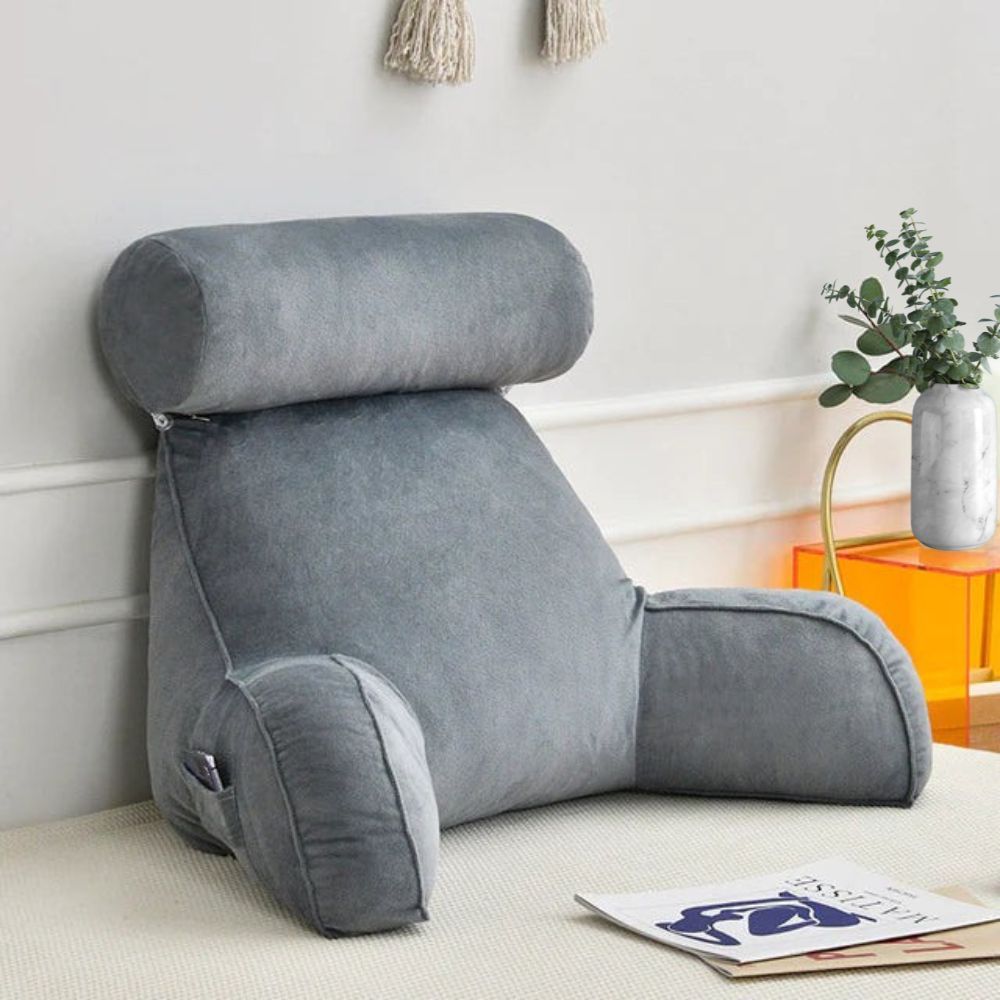 Havenholt Reading Pillow with Arms and Shredded Foam