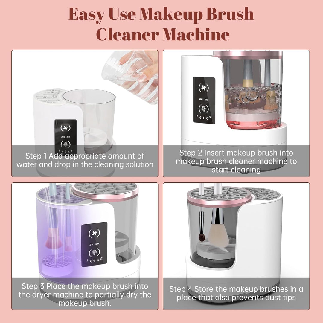 Havenholt Makeup Brush Cleaner with Spin Dryer