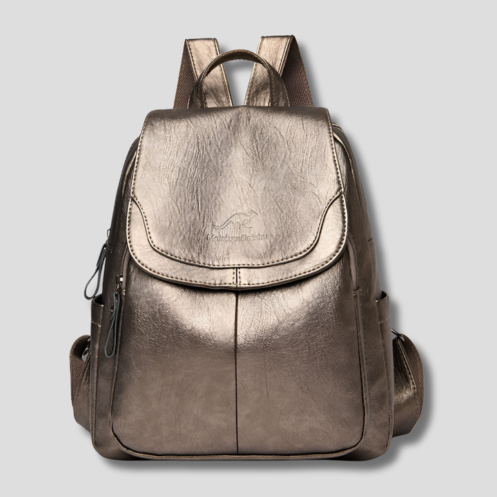Havenholt Embossed Anti-Theft Backpack with Back Zip