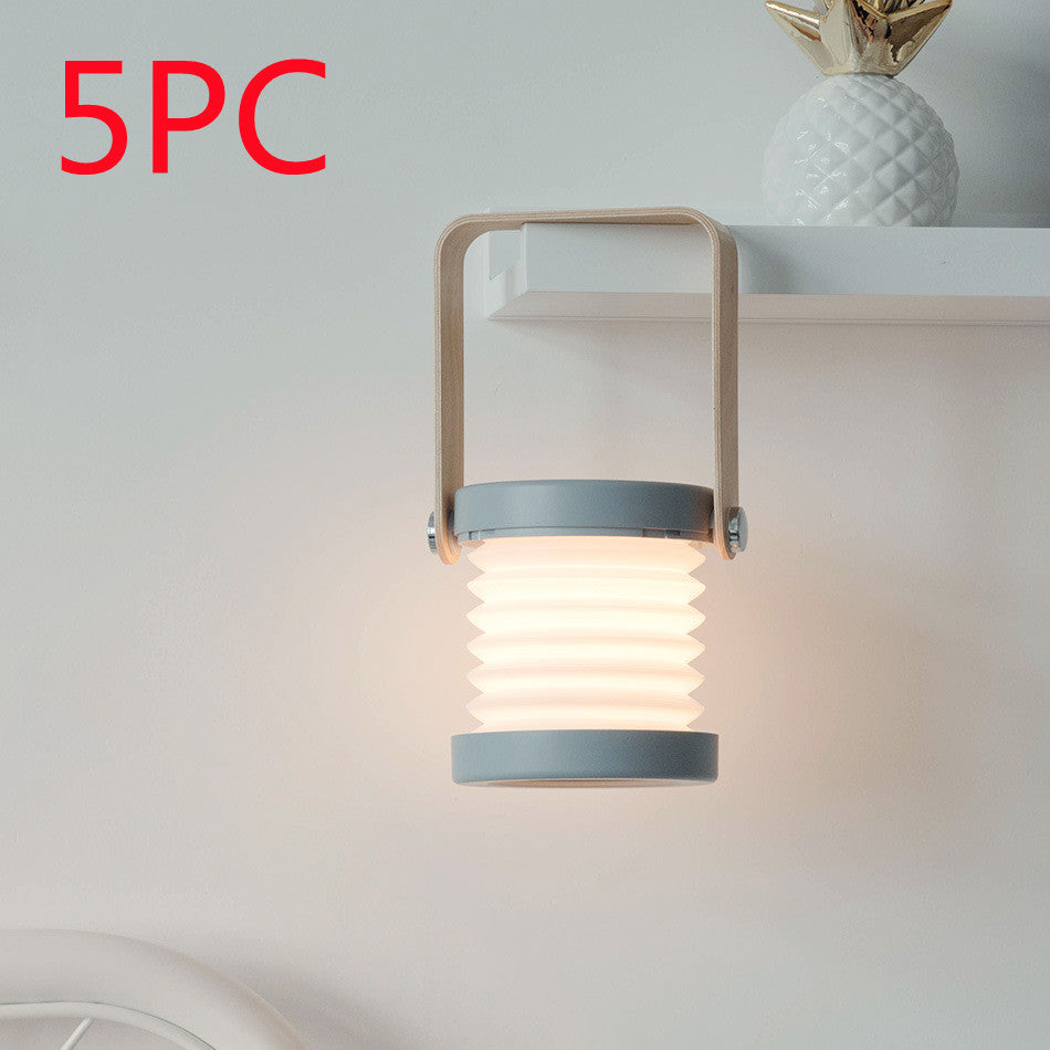 Foldable Touch Dimmable LED Lantern, USB Rechargeable Night Light