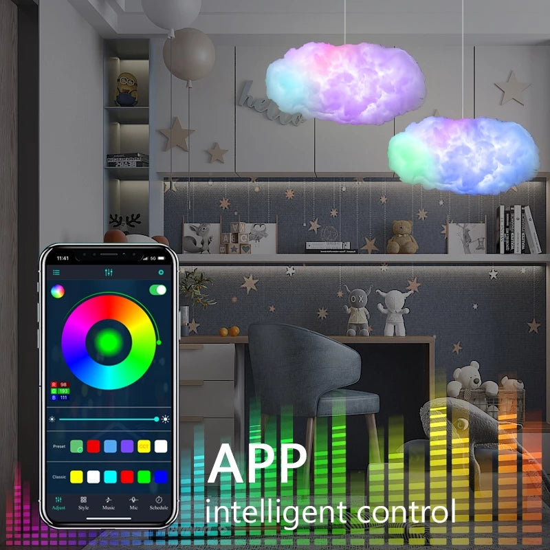 USB Cloud Lightning Light With App Control And Music Sync