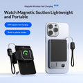 Magnetic Wireless Power Bank for Magsafe Iphone, Ultra Thin Portable Charger, Fast Charging, Aluminum, Iphone 16 15 14 13 12