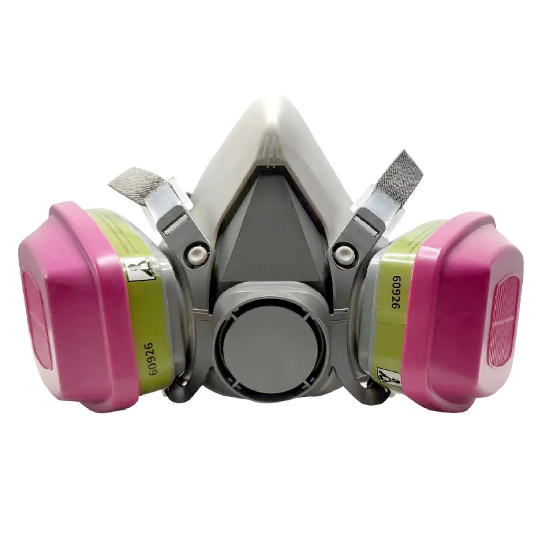 Multi-Purpose Reusable Half-Face Respirator with Quick Latch and 60926 Cartridges, Size Medium