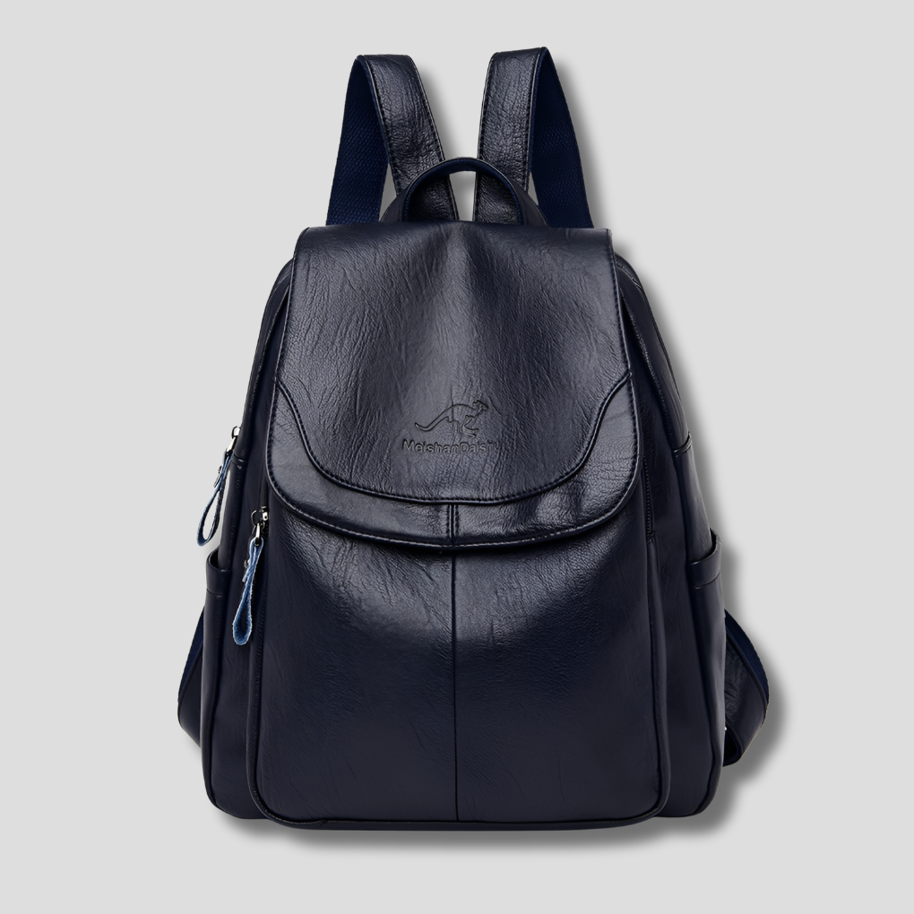 Havenholt Embossed Anti-Theft Backpack with Back Zip
