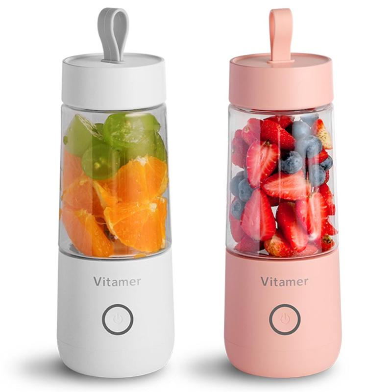 350ml Portable Blender Bottle, USB Rechargeable Smoothie Cup