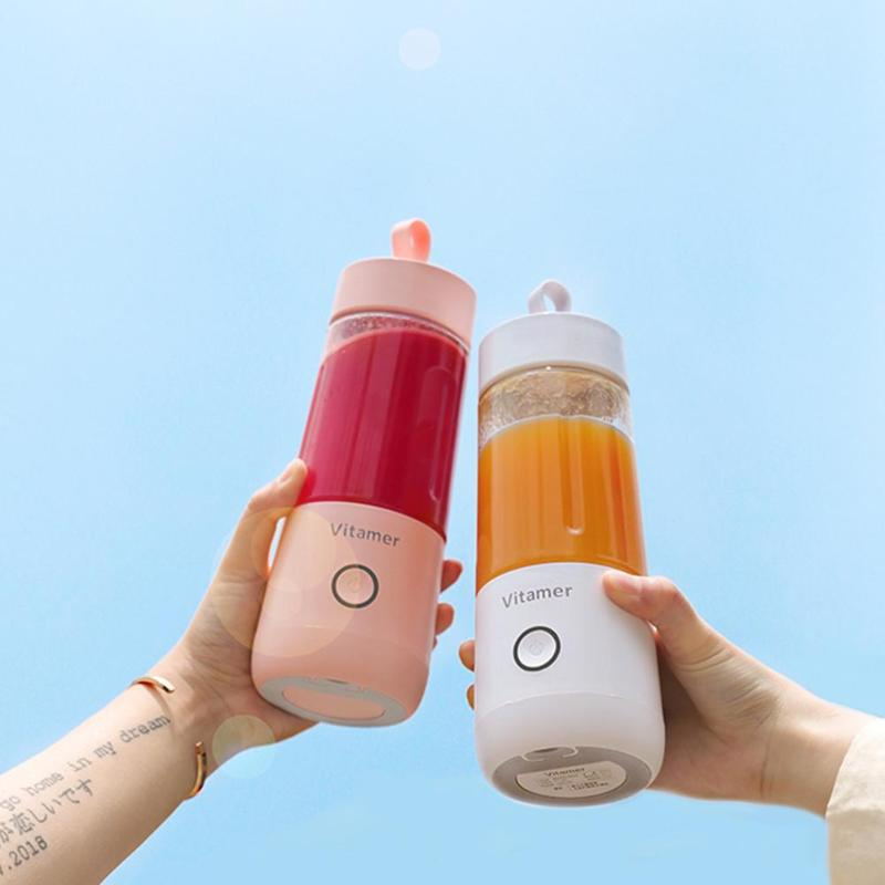 350ml Portable Blender Bottle, USB Rechargeable Smoothie Cup