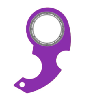 Fidget spinner keyring on set of keys