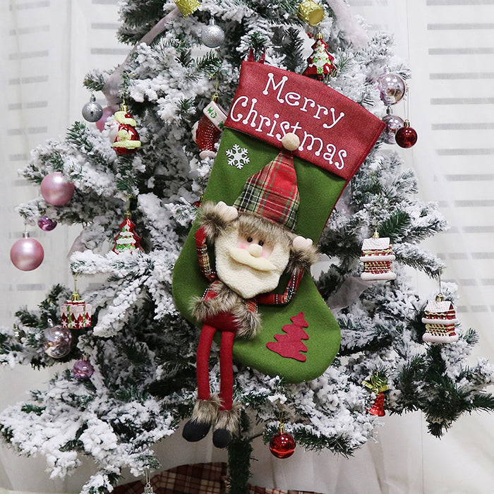 Havenholt Large plush Christmas stocking with 3D character
