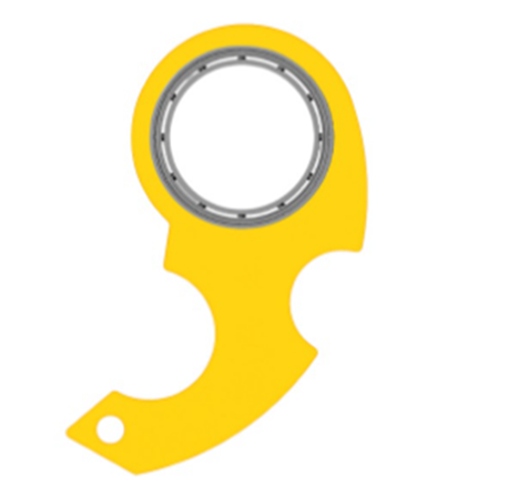 Fidget spinner keyring on set of keys