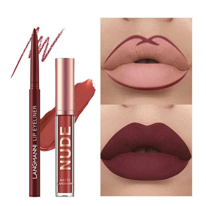 Matte lipstick and lip liner gift set