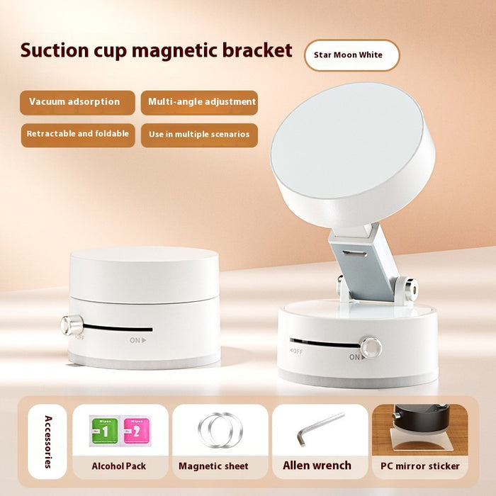 Havenholt Foldable magnetic vacuum phone holder for car, mirror and gym