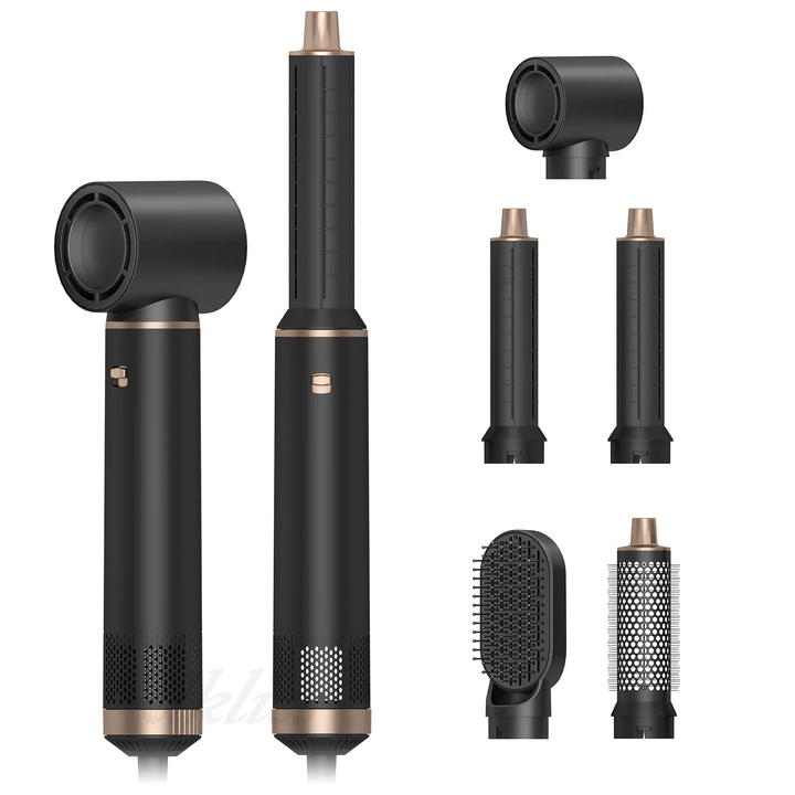 5 in 1 Blow Dryer Brush with Negative Ion, Hot Air Styler &amp; Curling Wrap