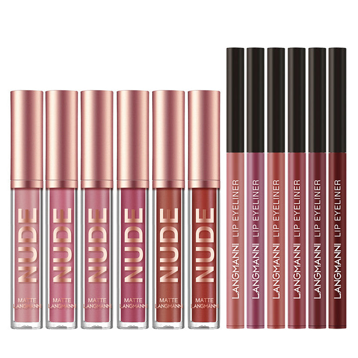 Matte lipstick and lip liner gift set