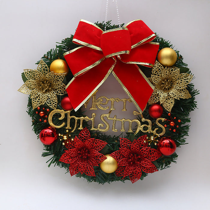 Havenholt Christmas Wreath with Bows, Bells and Baubles