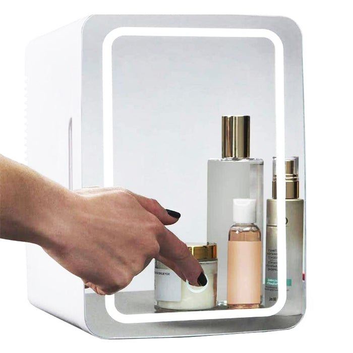 Havenholt Mini skincare fridge with LED mirror door