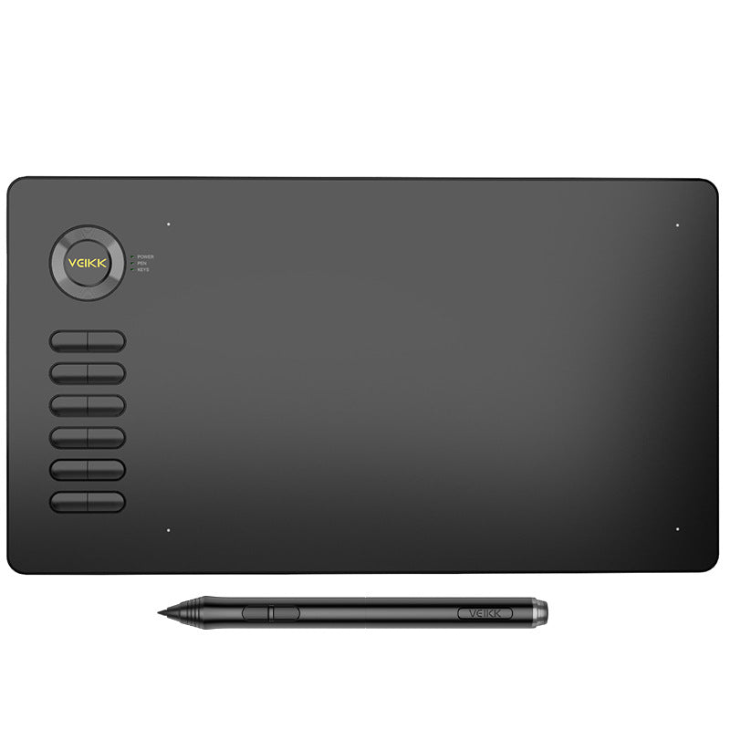 Graphics drawing tablet with stylus and pen stand