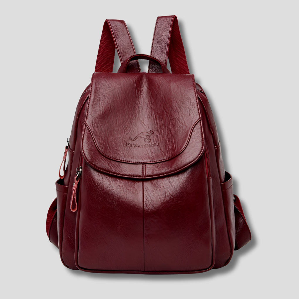 Havenholt Embossed Anti-Theft Backpack with Back Zip
