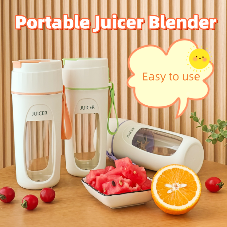Portable USB Blender with Safety Protection, Cordless Juicer Cup