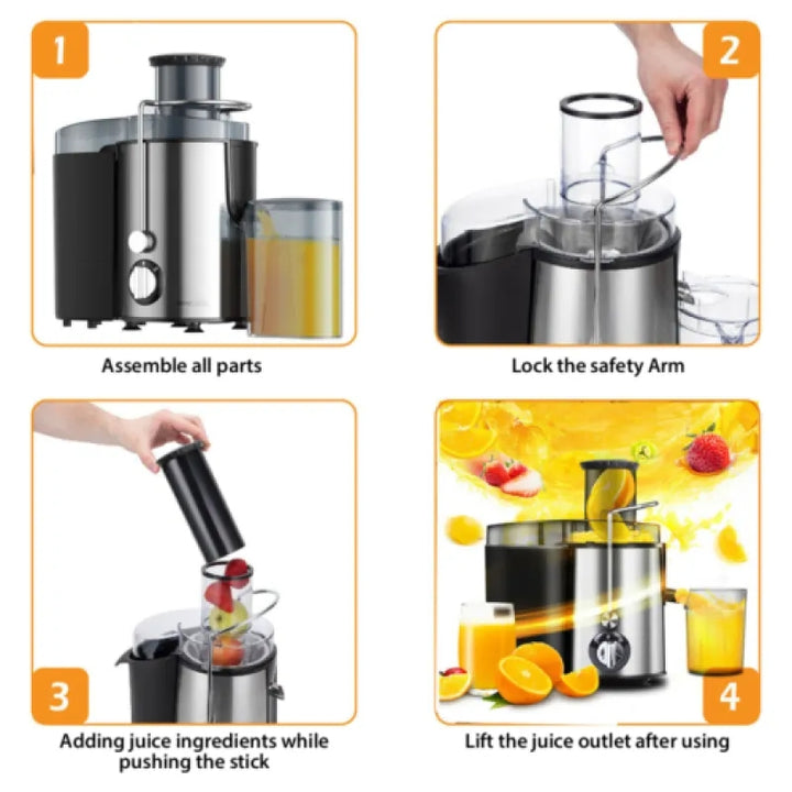 800W Electric Juicer Machine with Dual Speed Settings